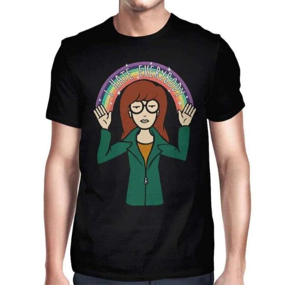 Daria I Hate Everybody Morgendorffer Fan Graphic T-Shirt 170 - Picture 1 of 5
